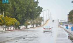 أمطار ورياح فى نجران
