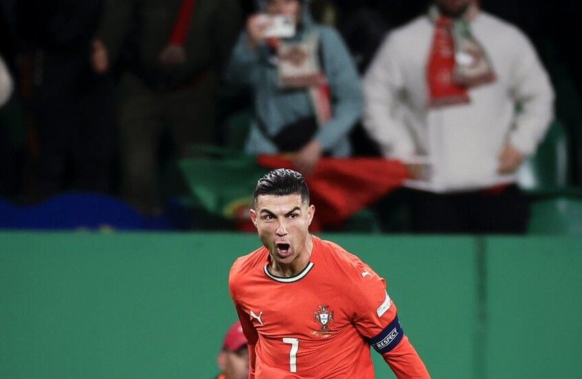 رد فعل النصر السعودي على هدف كريستيانو رونالدو مع البرتغال (صورة)