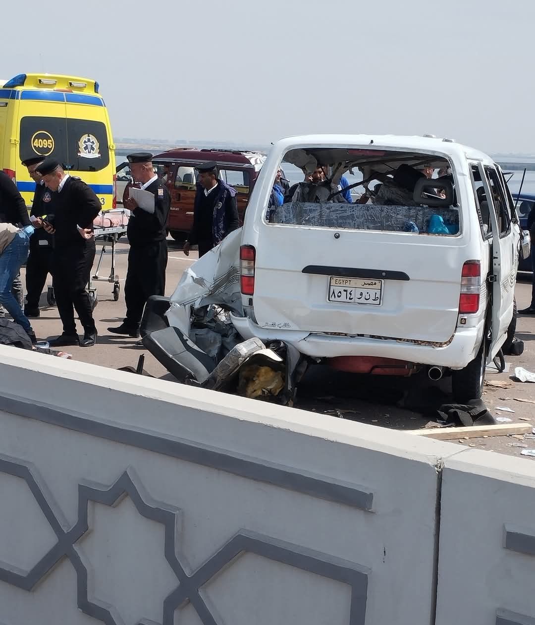 حادث مروري بطريق الدولي الساحلي بالإسكندرية