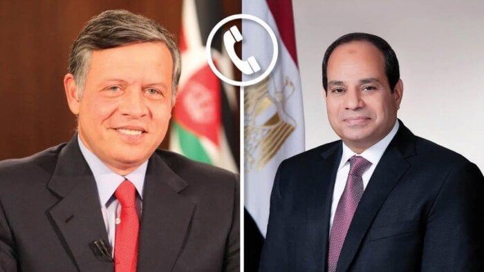 عاجل| الرئيس السيسي يؤكد للعاهل الأردني تضامن مصر مع المملكة في مواجهة جميع أشكال الإرهاب