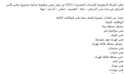 وظائف جديدة من الشركة السعودية للخدمات المحدودة