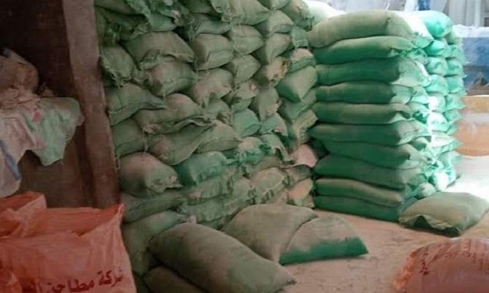 ضبط 6 أطنان دقيق مدعم قبل بيعها في السوق السوداء