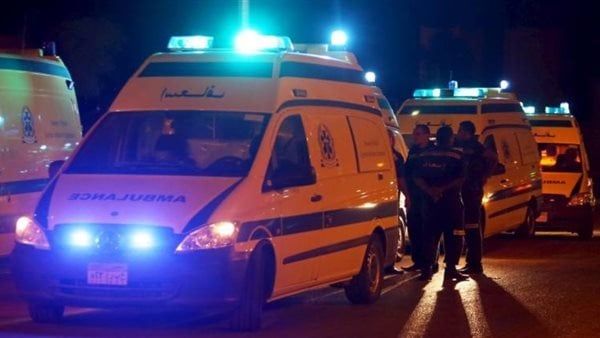 إصابة 9 أشخاص في اصطدام ميكروباص برصيف طريق الفيوم الصحراوي