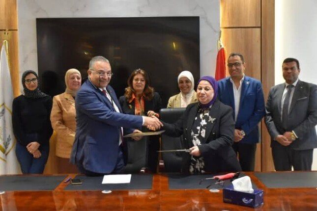 بروتوكول تعاون بين معهد بحوث الهندسة الوراثية بجامعة السادات وكلية التكنولوجيا الحيوية بجامعة بدر