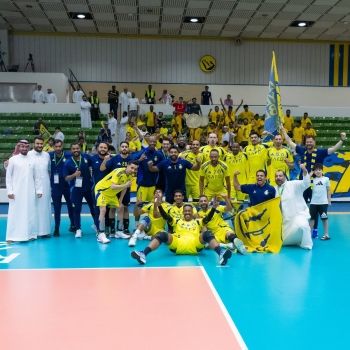 النصر يهزم الابتسام ويواجه الهلال على لقب كأس الاتحاد السعودي للكرة الطائرة