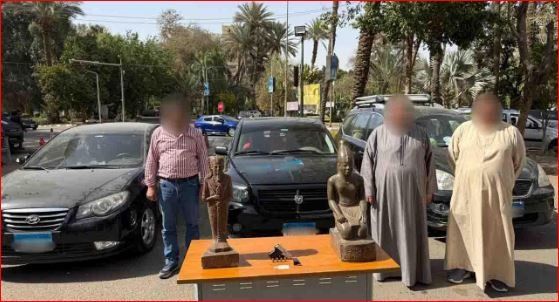 تماثيل مضروبة.. سقوط عصابة آثار مزيفة في القاهرة