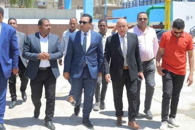 نائب محافظ قنا يشهد إجراءات تجديد شهادة TSM الدولية لمحطة مياه الجزيرية