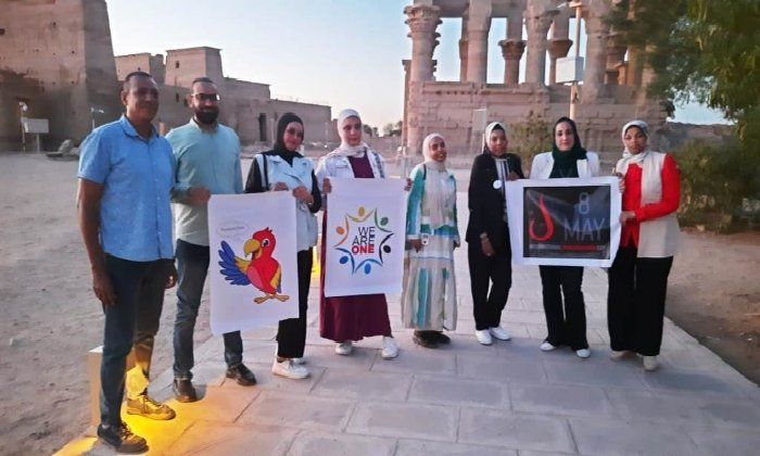 أسوان تتألق بالأحمر تضامنًا مع مرضى الثلاسيميا في يومهم العالمي