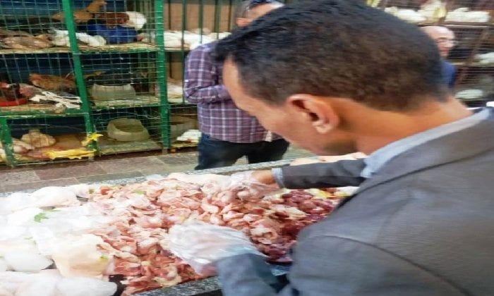 ضبط 200 كجم لحوم فاسدة في أسوان