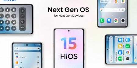 Tecno تكشف عن HiOS 15 بواجهة محسّنة وميزات ذكاء اصطناعي متطورة - عرب فايف