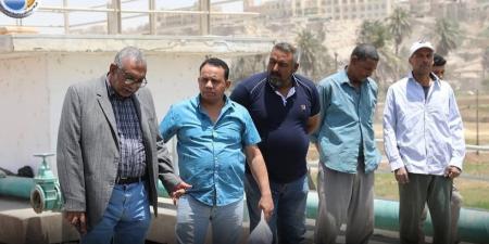 رئيس مياه المنيا يتابع توسعات محطة جبل الطير - عرب فايف