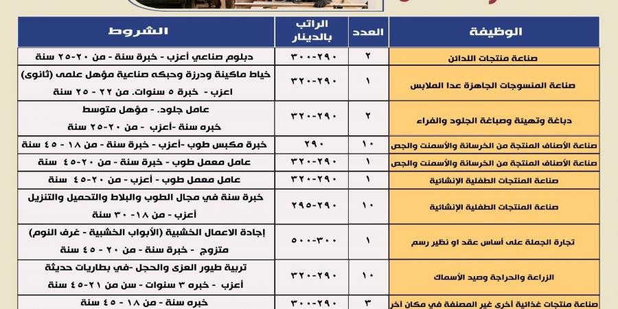 وزير العمل يعلن عن فرص عمل بالأردن براتب 36 ألف جنيه شهري - عرب فايف