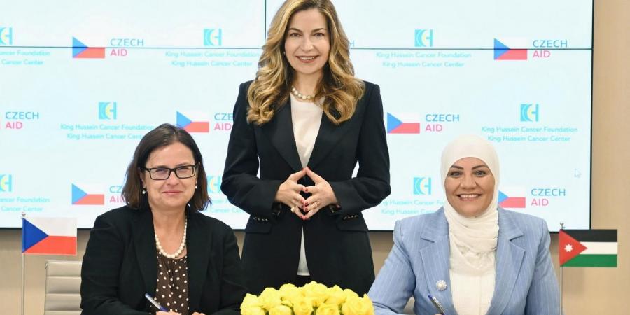 مؤسسة الحسين للسرطان توقّع اتفاقية مع سفارة جمهورية التشيك - عرب فايف