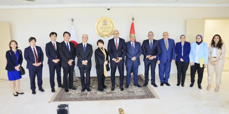 المدرسة المصرية اليابانية بحدائق أكتوبر تستقبل وزيري التعليم بمصر واليابان - عرب فايف