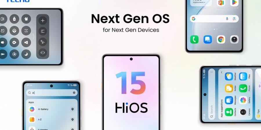Tecno تكشف عن HiOS 15 بواجهة محسّنة وميزات ذكاء اصطناعي متطورة - عرب فايف