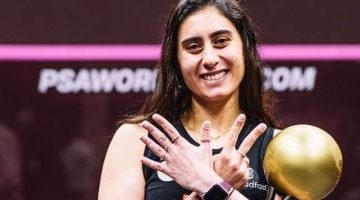 نور الشربيني تقترب من تحقيق إنجاز تاريخي في نهائي بطولة العالم للاسكواش