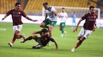 سيراميكا يتفوق على المصرى في الشوط الأول بدورى NILE بهدفين دون رد