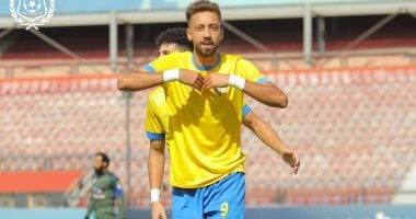 مروان حمدى يفتتح التسجيل للإسماعيلى أمام مودرن سبورت في الدقيقة 29
