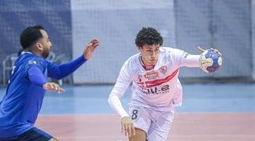 الزمالك يتفوق على الترجي في الشوط الأول بنصف نهائي كأس اليد الأفريقية
