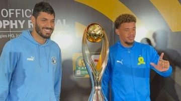 جبر وويليامز يحتفلان بلقب دوري أبطال أفريقيا بصور تذكارية