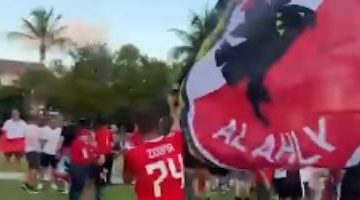 جماهير الأهلي تلهب الأجواء قبل مباراة إنتر ميامي
