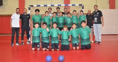 تدريبات ناشئي سيتي كلوب مع منتخب مصر لكرة اليد قبل كأس العالم