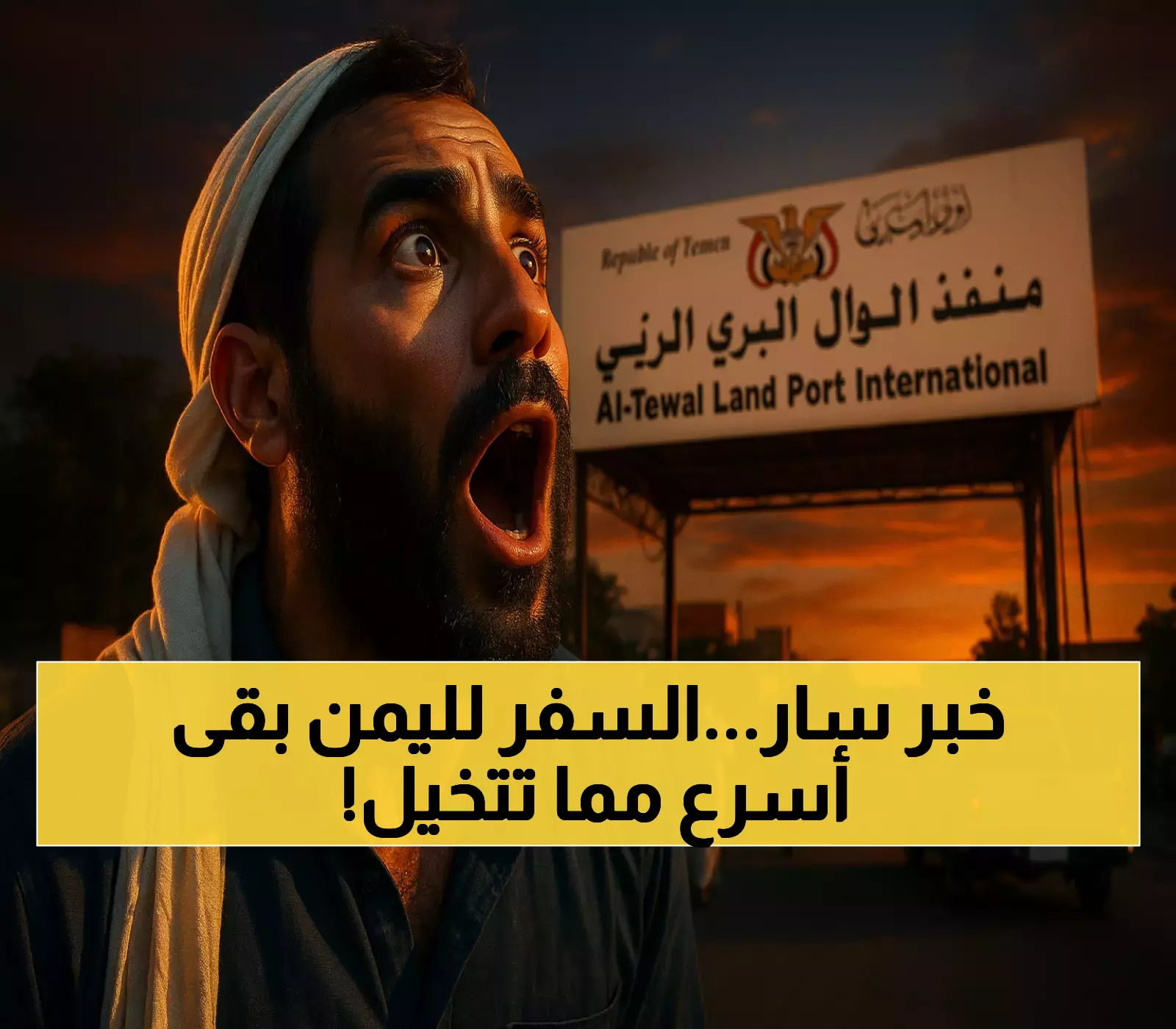 ثورة السفر: منفذ الطوال حرض يختصر الوقت والتكاليف بصورة مذهلة