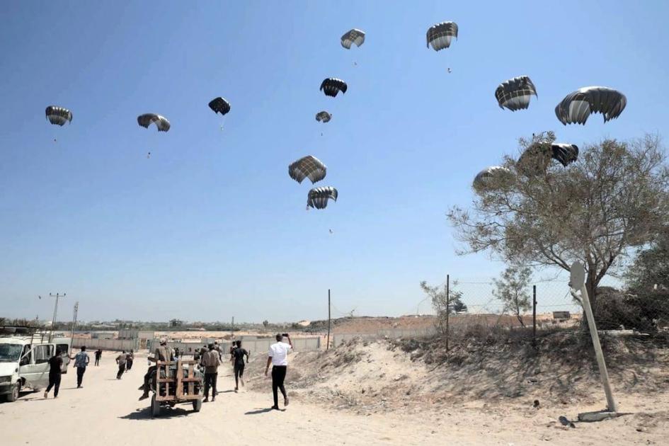 رحلة الأمل: الطيور الإماراتية تواصل دعم غزة عبر الإغاثة الجوية رقم 80