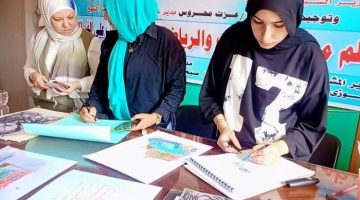 إبداع الألوان ورشة فنية للشباب في كفر الشيخ