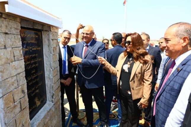 افتتاح كوبري المشاة الجديد في محور العصار برعاية وزيرة التنمية المحلية ومحافظ القليوبية