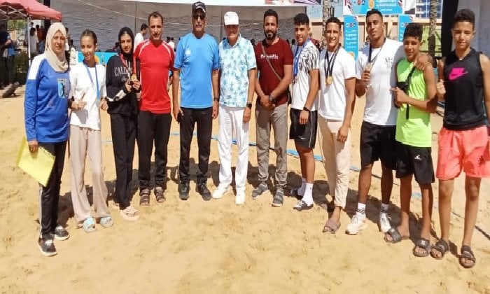 البحيرة تتألق: 10 ميداليات تبرز إنجازات بطولة الجمهورية للمصارعة الشاطئية