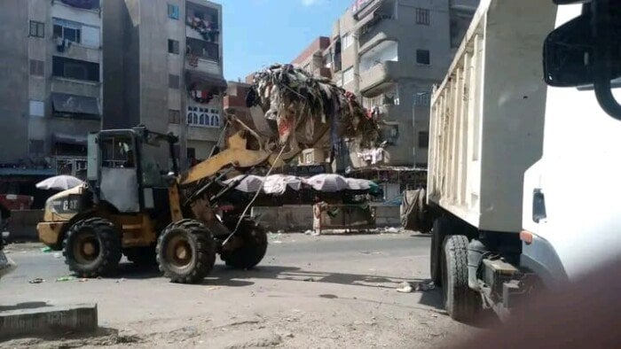تحسين جماليات وأداء النظافة في أحياء بورسعيد
