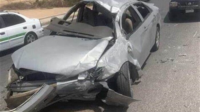 حادث مروع بين سيارتين على طريق القاهرة الفيوم يُسفر عن إصابة 4.
