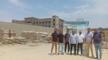 زيارة وفد الصحة لمتابعة مشروع مستشفى القرنة المركزي بالأقصر