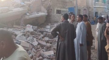 مأساة أسيوط انهيار عقار يودي بحياة 3 ويصيب 2