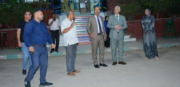 نائب رئيس جامعة أسيوط يستعرض جاهزية الملاعب الجامعية للعام الدراسي الجديد