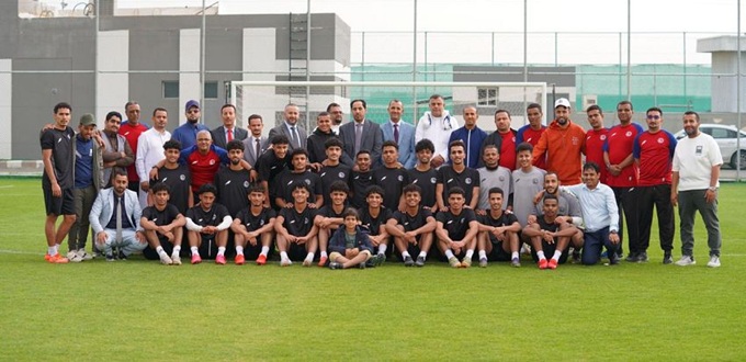 تحفيز وزير الشباب والرياضة لمنتخب اليمن في مواجهة السعودية بنهائي كأس الخليج