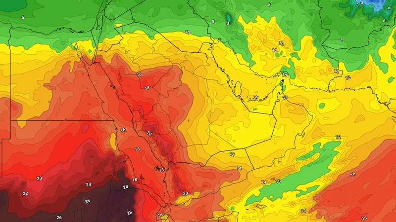 موجة دافئة تنعش الرياض: درجات الحرارة تصل إلى منتصف العشرينات نهاية الأسبوع