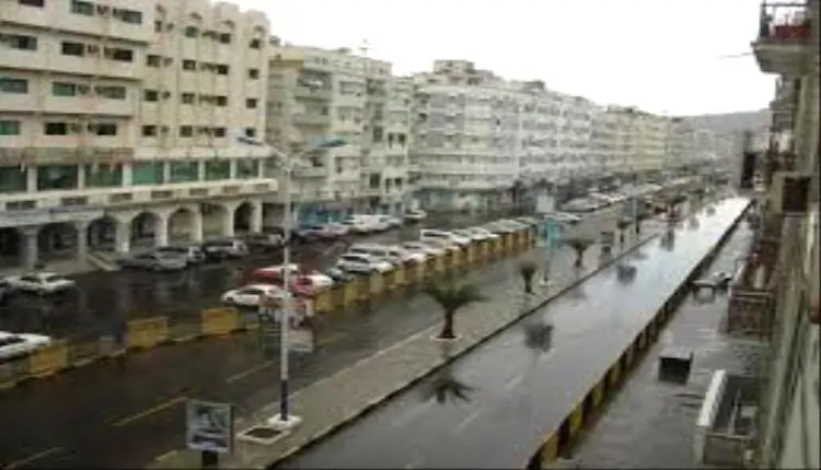 تحذيرات حول سيول محتملة: أمطار غزيرة تضرب عدن