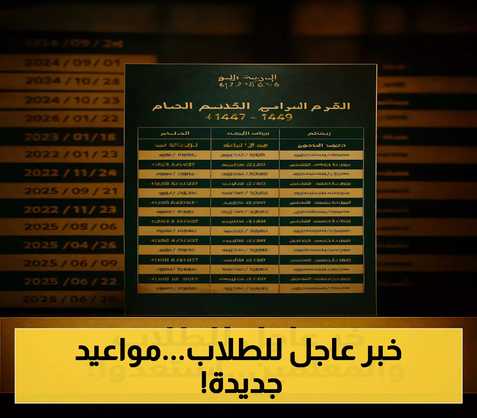التعديلات الجديدة لتقويم العام الدراسي 1447 من وزارة التعليم السعودية