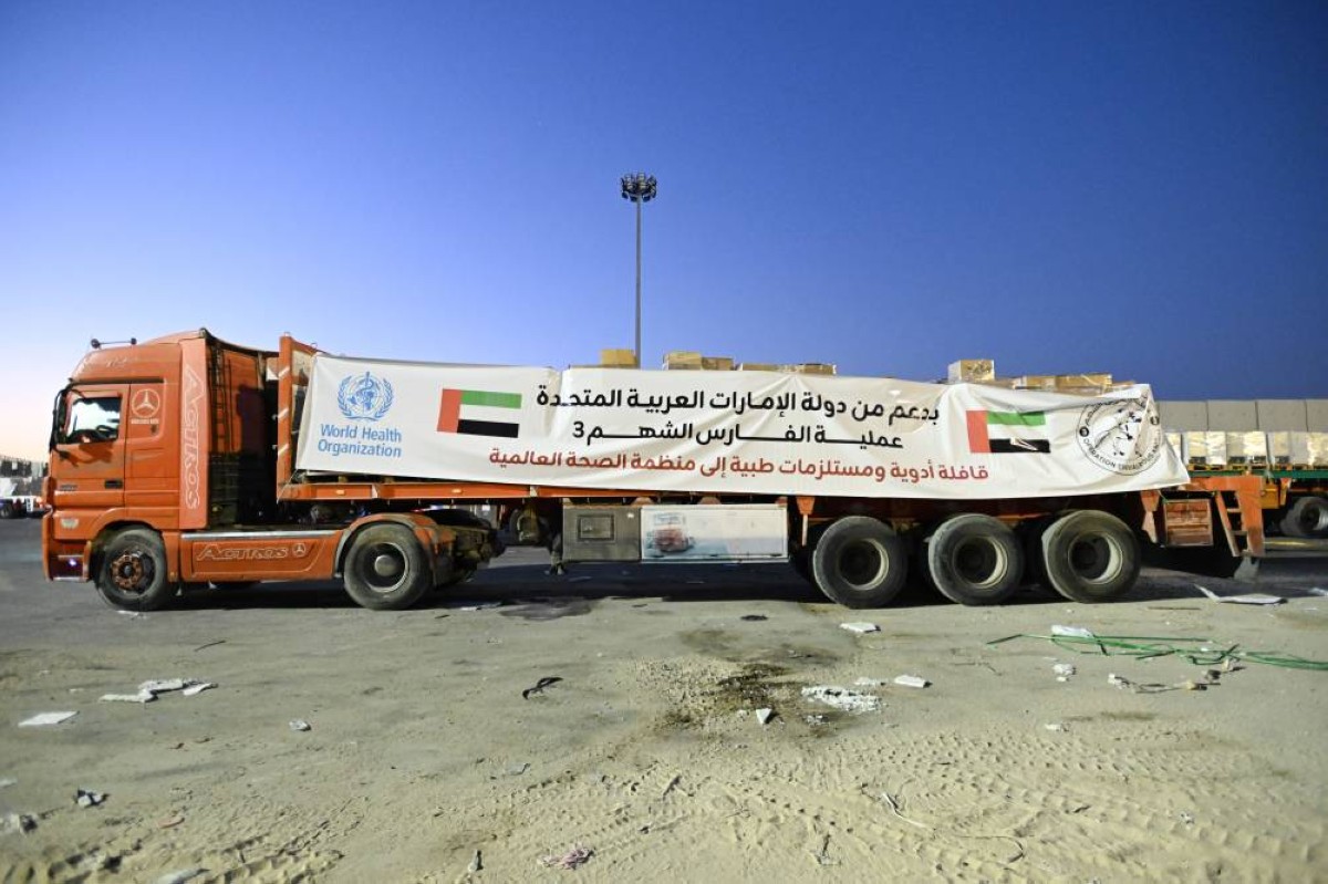 الإمارات تقدم الدعم الصحي في غزة عبر قافلة المساعدات الإنسانية