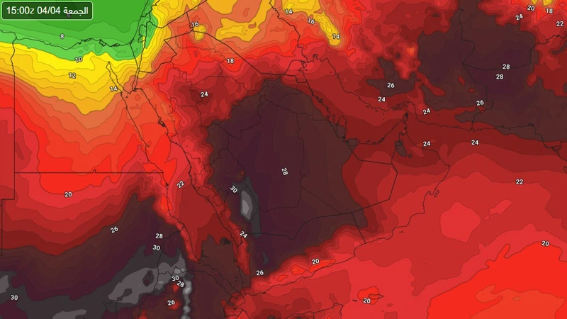 ارتفاع حرارة الرياض إلى 40 درجة مع توقعات لأمطار نهاية الأسبوع