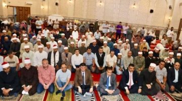 احتفال محافظ المنوفية بمولد النبوي الشريف في مسجد الرؤوف الرحيم
