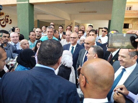 افتتاح مدرستين جديدتين في كوم الأطرون بحضور وزير التعليم ومحافظ القليوبية