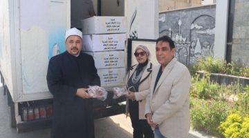 بني سويف تستقبل شحنة جديدة من لحوم الأوقاف