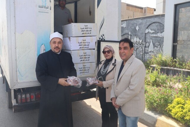 بني سويف تتلقى دفعة جديدة من لحوم الأوقاف