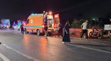 تصادم مروع في المنيا نتيجة للسرعة الزائدة 5 مصابين