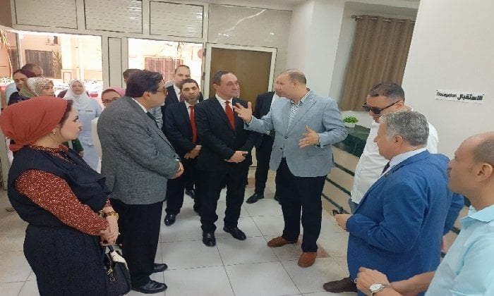 زيارة رئيس قطاع التكافل لبنك ناصر لمشاريع الهلال الأحمر بالغربية وتقدير لمركز العلاج الطبيعي