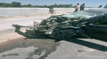 حادثة مروعة وفاة طفل وإصابة 7 في تصادم أتوبيس بسيارة خاصة بالمنوفية