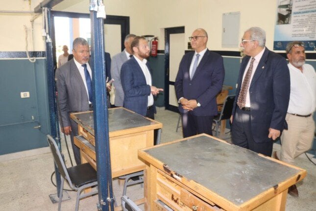 جولة محافظ القليوبية في مدرسة إيجيبت جولد لتكنولوجيا الحُلي والمجوهرات